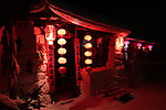 雪乡夜色农家院