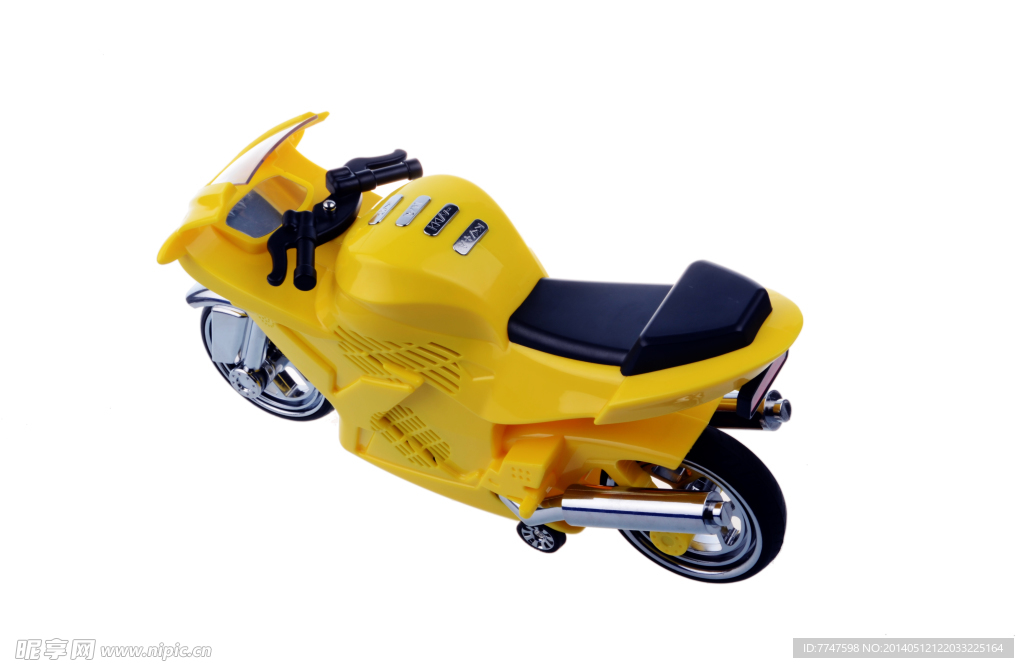 黄色摩托车模型