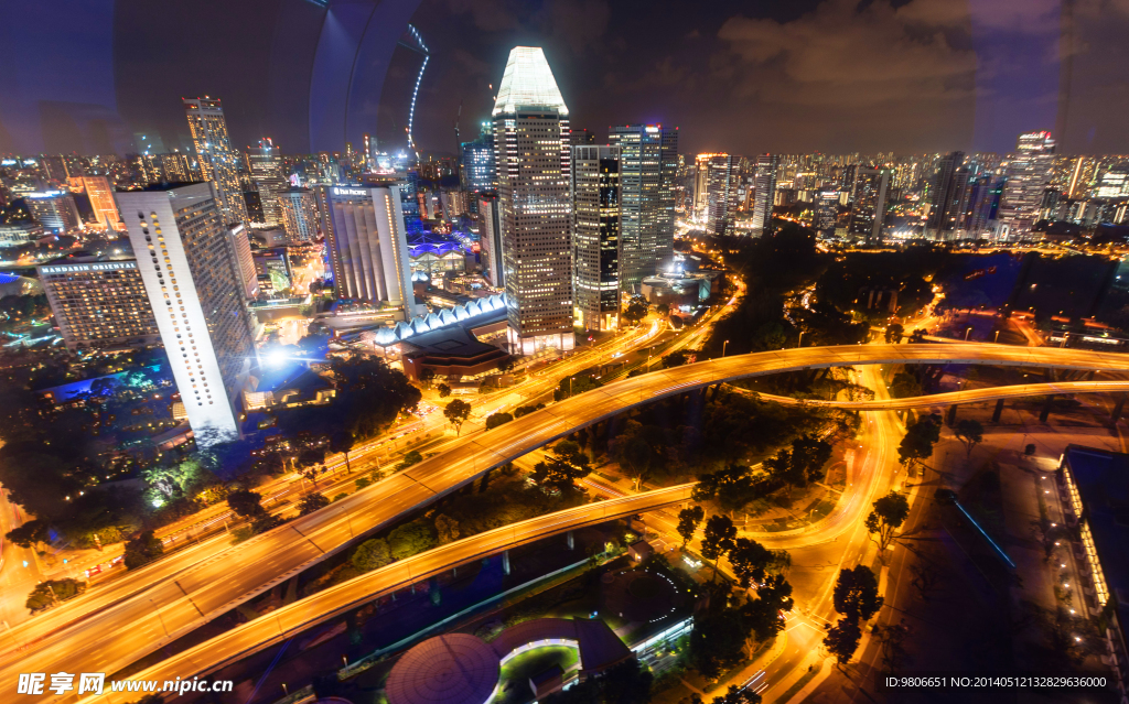 新加坡绚丽夜景