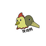 快鸡鸭logo矢量图