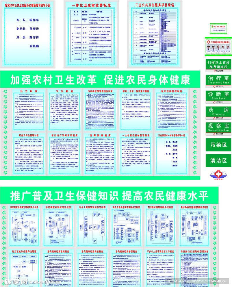 卫生室制度牌