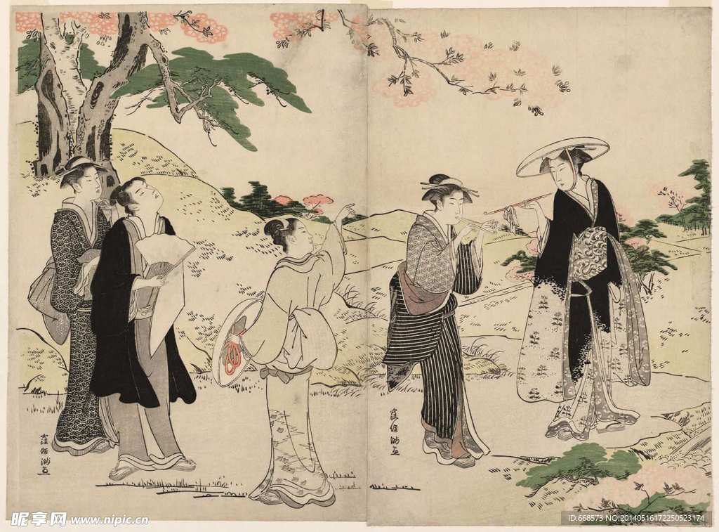 浮世绘设计素材