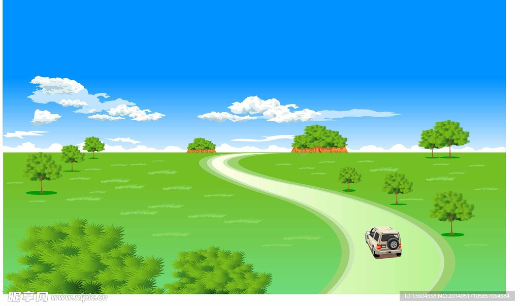 在草原奔跑