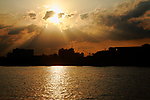 夕阳 湄南河