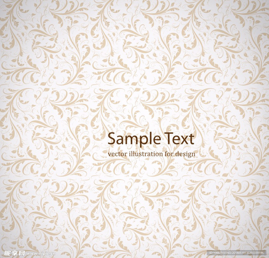 古典花纹底纹背景