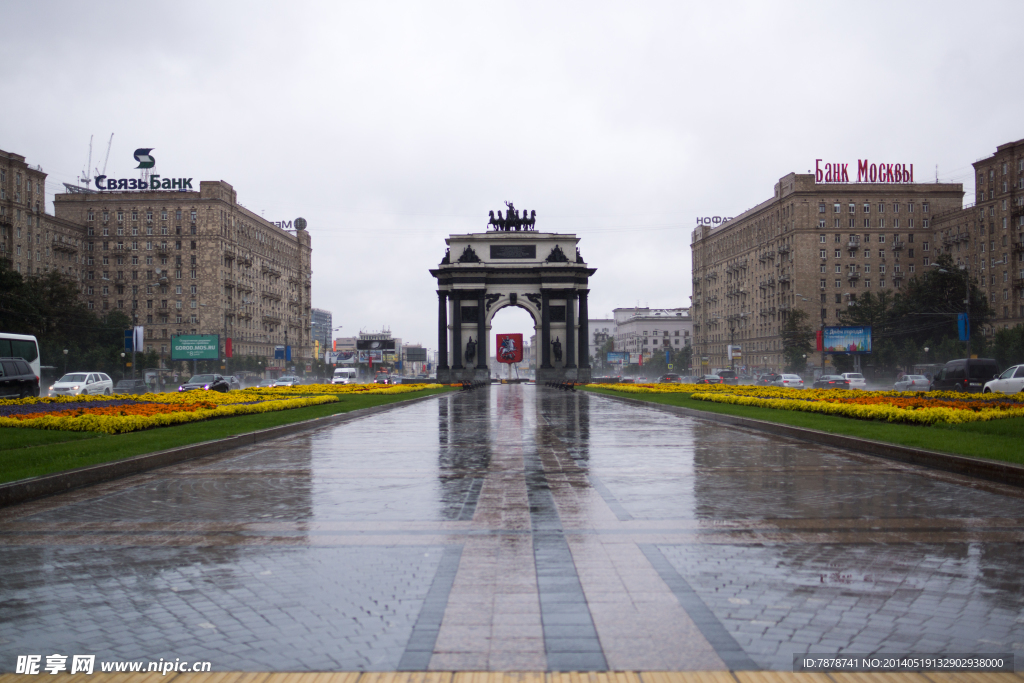 莫斯科凯旋门景观