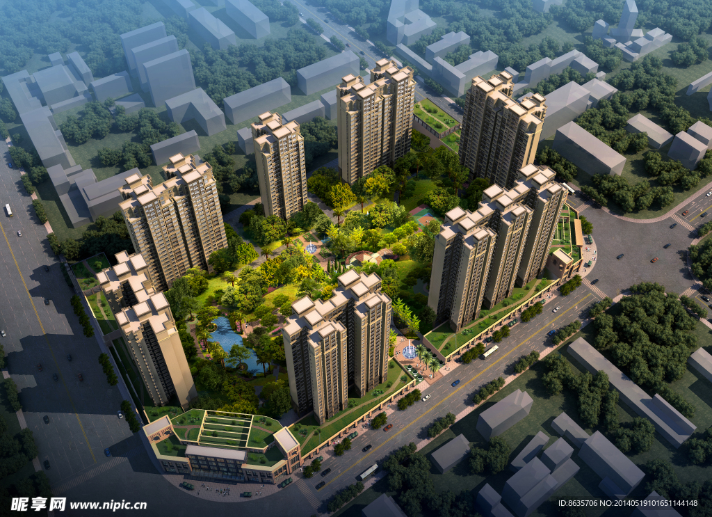 建筑鸟瞰图