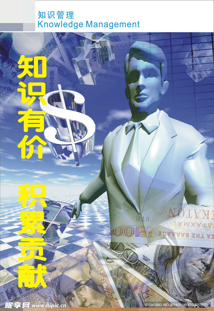 KM知识管理海报