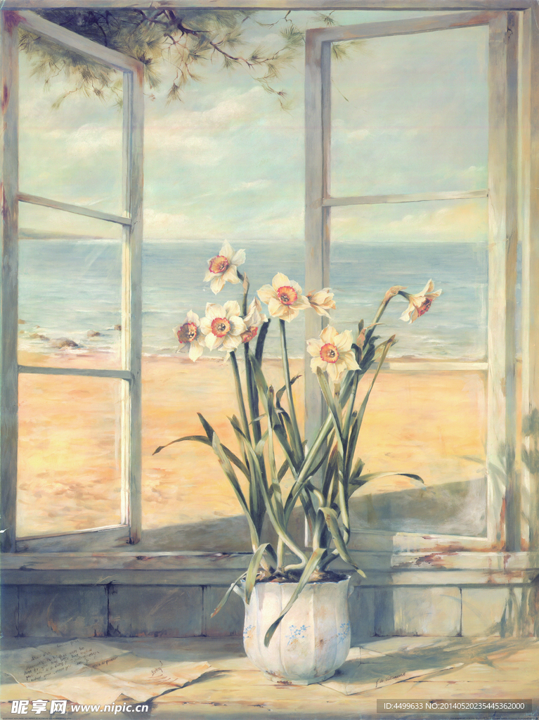 水仙花 无框画