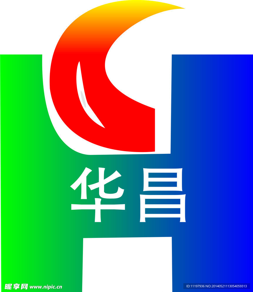 华昌货架logo