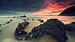 海上日落