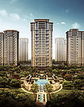 金地效果图中央景观