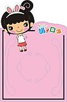 小女孩口罩卡