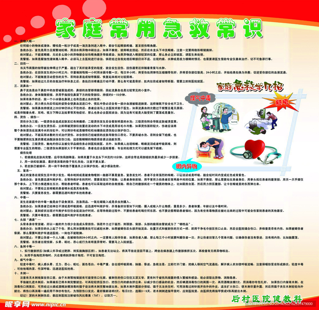 家庭常用急救常识别