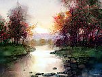 水彩风景画