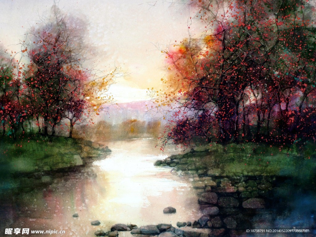 水彩风景画