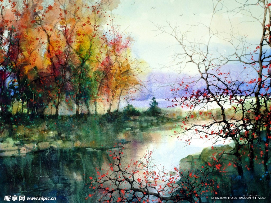 水彩风景画