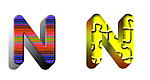 N立体字