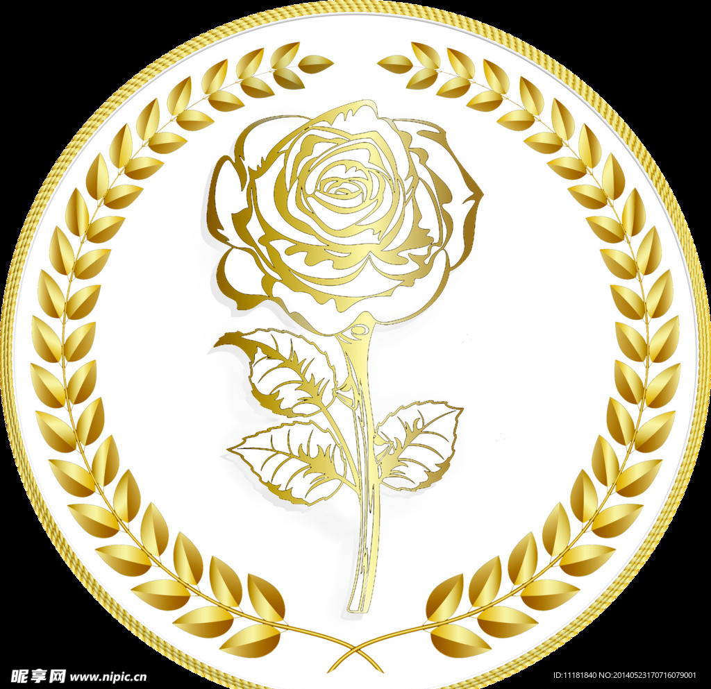 金色玫瑰LOGO