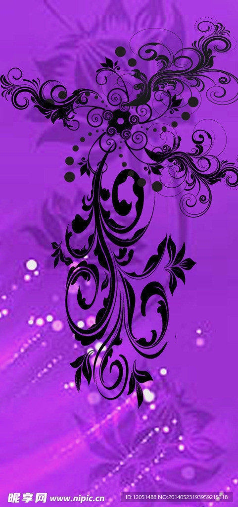 紫底花纹