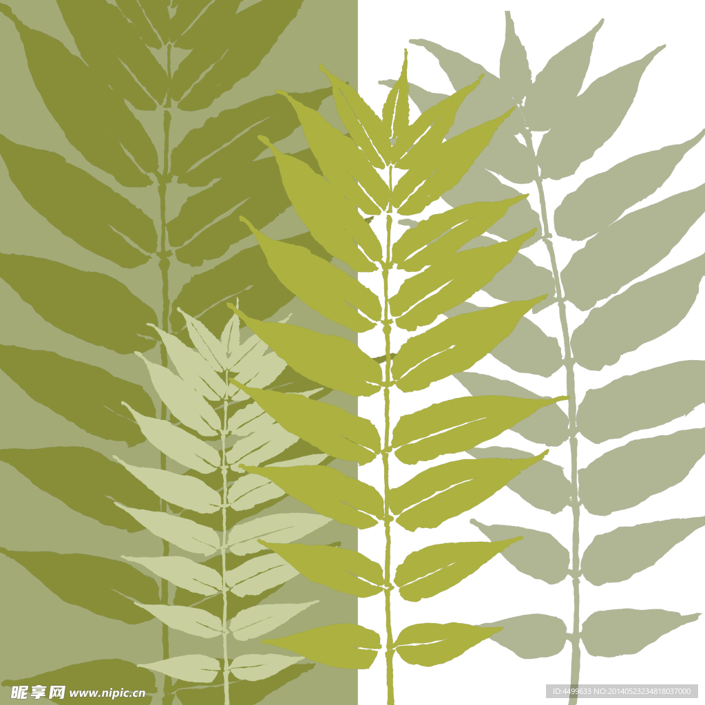 叶子 无框画