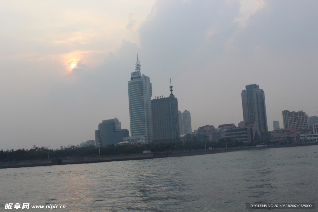 夕阳海景