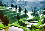水彩风景画