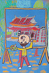 小孩画画
