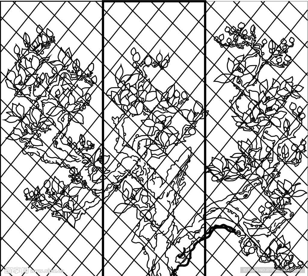 玻璃花纹