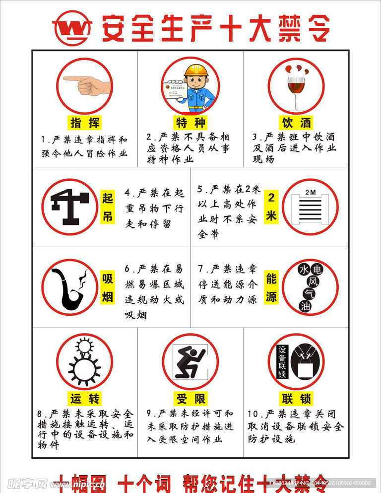 工地安全logo