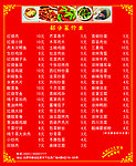 中式快餐订餐卡