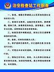 治安检查站工作职责