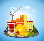 房屋建筑娄昂建设工地