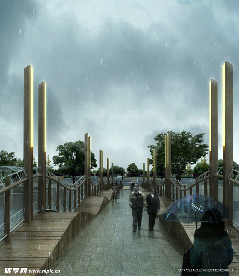 雨景PSD