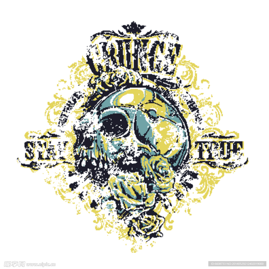 SKULL骷髅图案