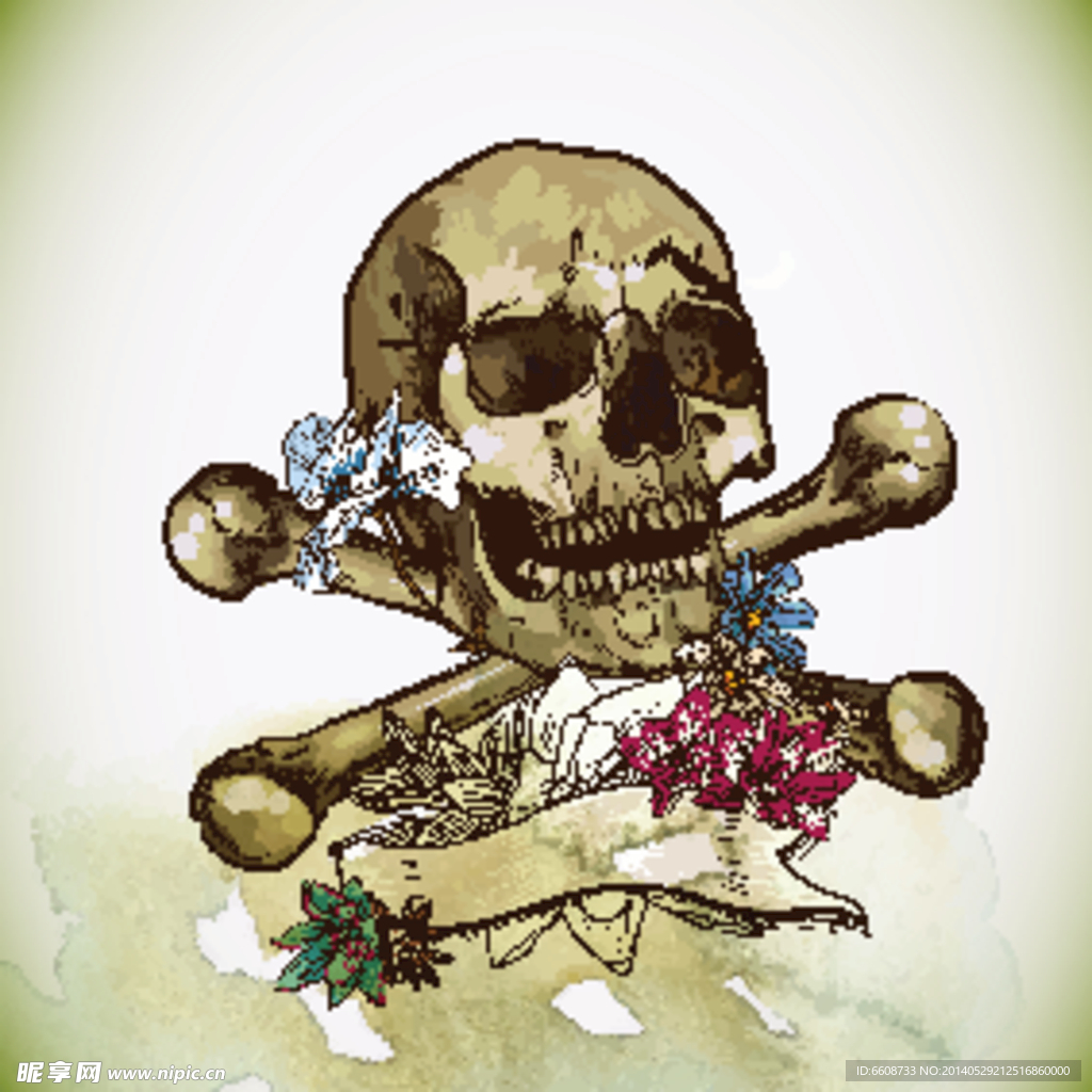 SKULL骷髅图案