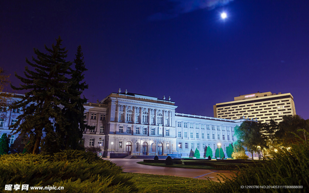 城市夜景 欧州建筑