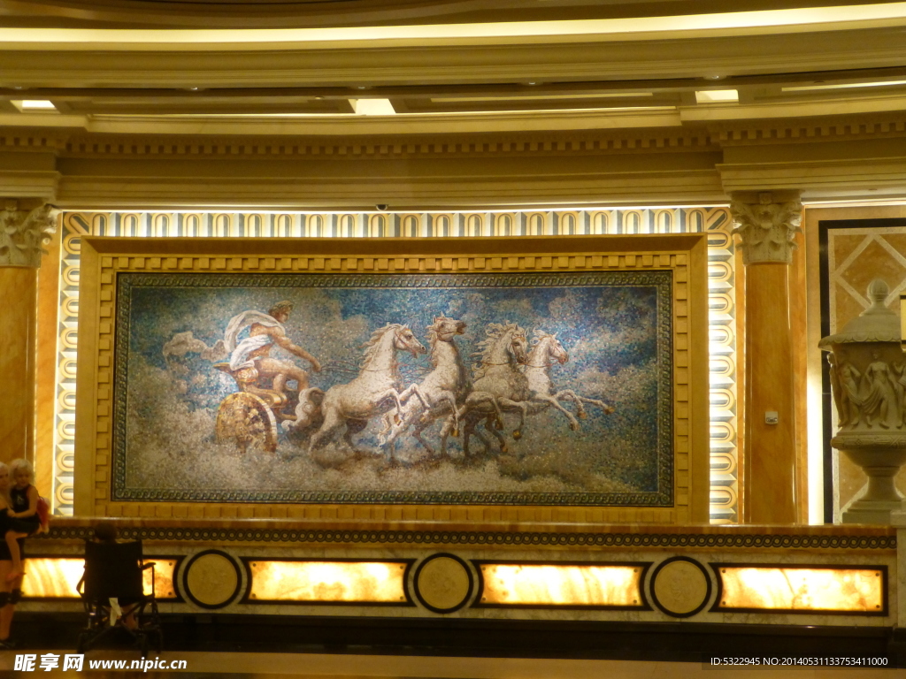 凯撒皇宫酒店的壁画
