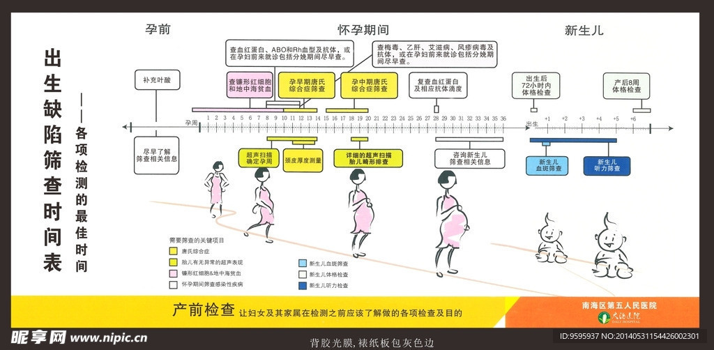 出生缺陷筛查时间表