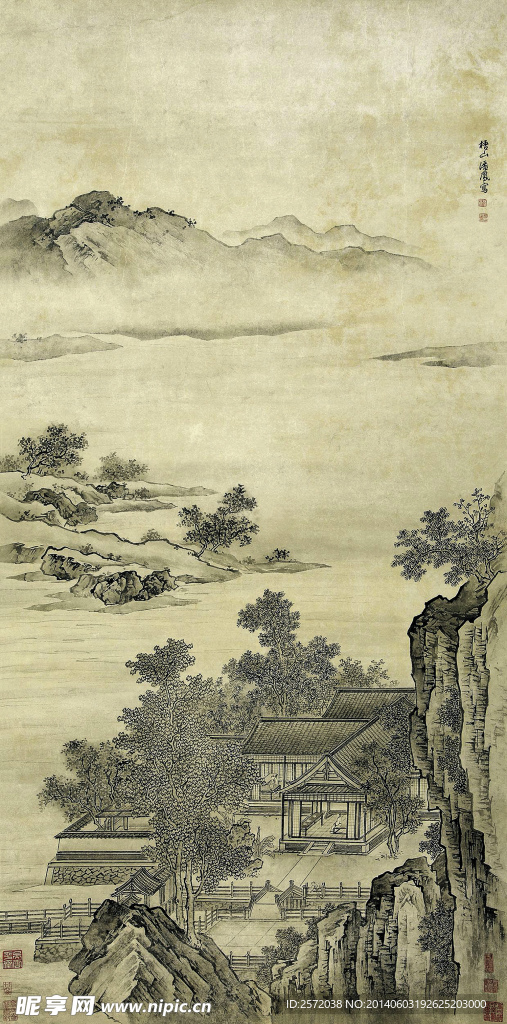 江山庭院图