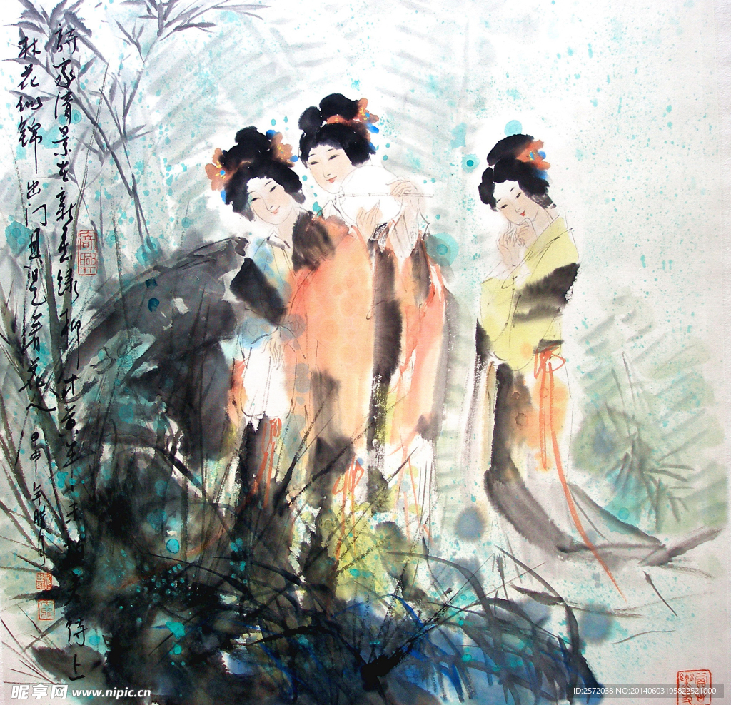 仕女春游图