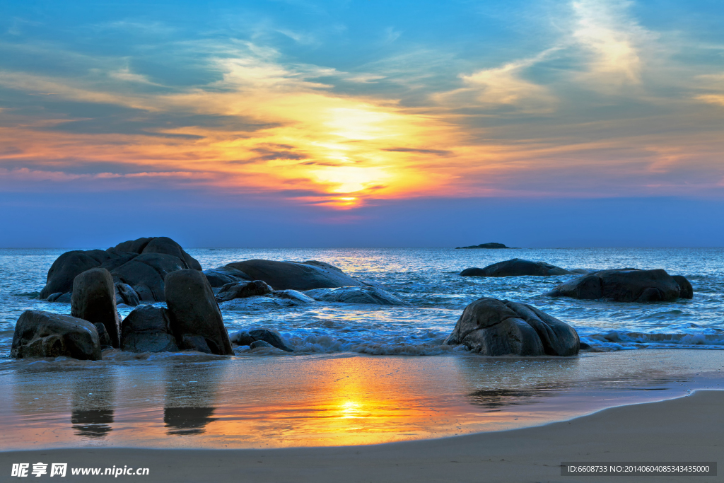 海滩风景自然风光美景