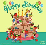 庆祝生日派对生日礼物