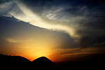 通城县黄袍山夕阳
