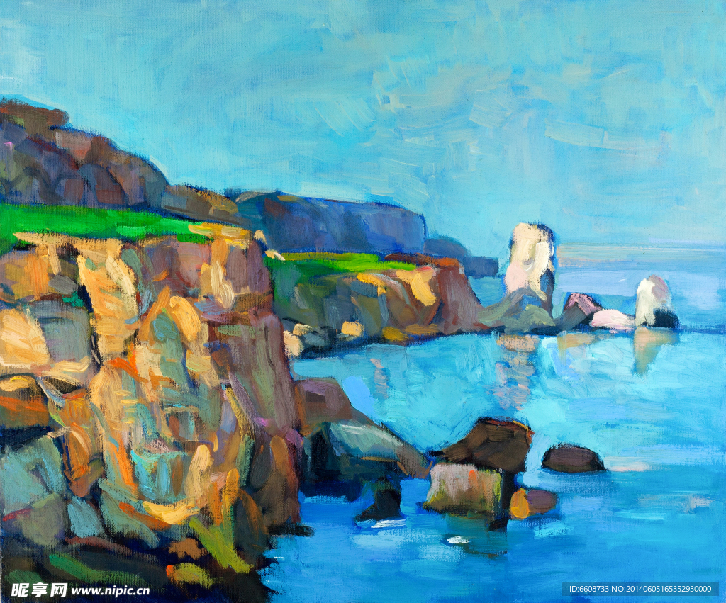 海边油画