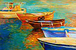 小船油画