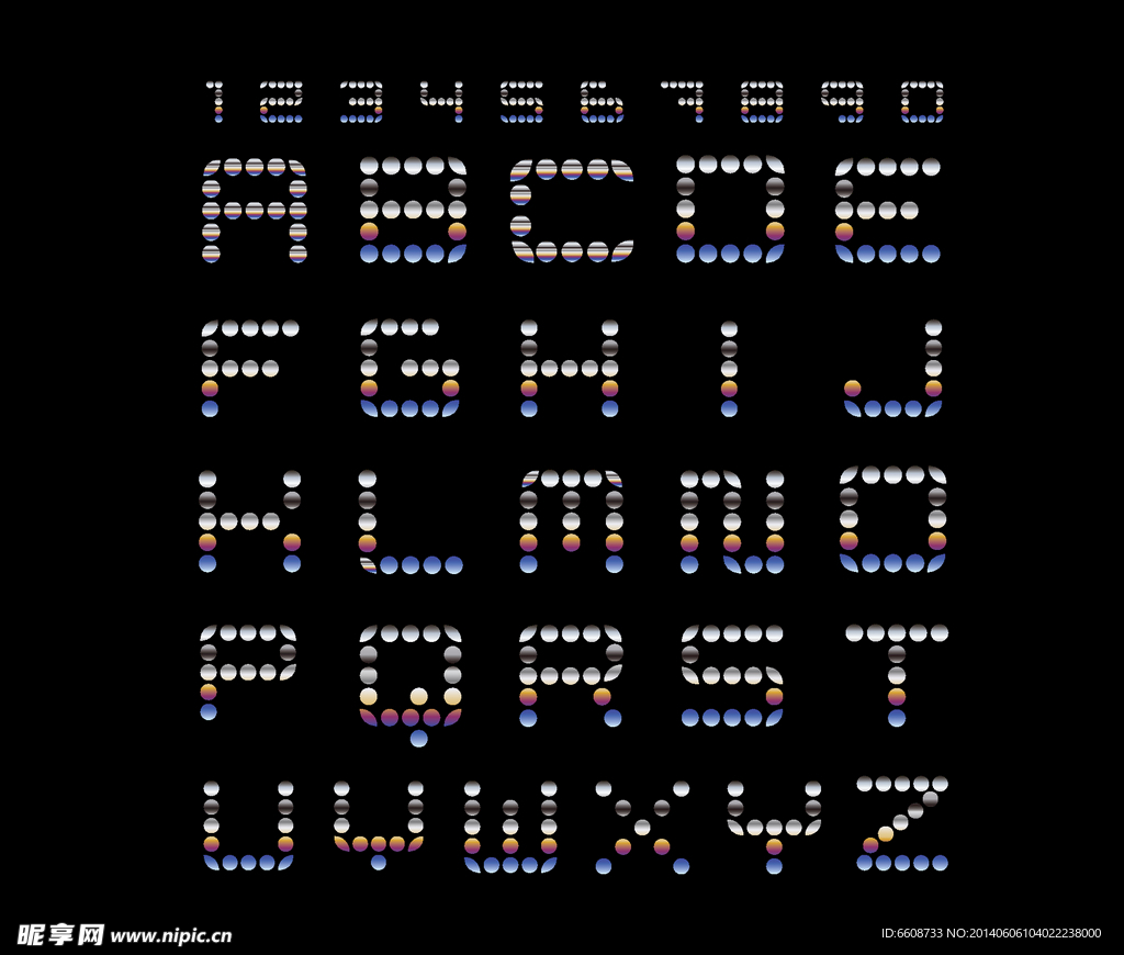 英文字母字体设计