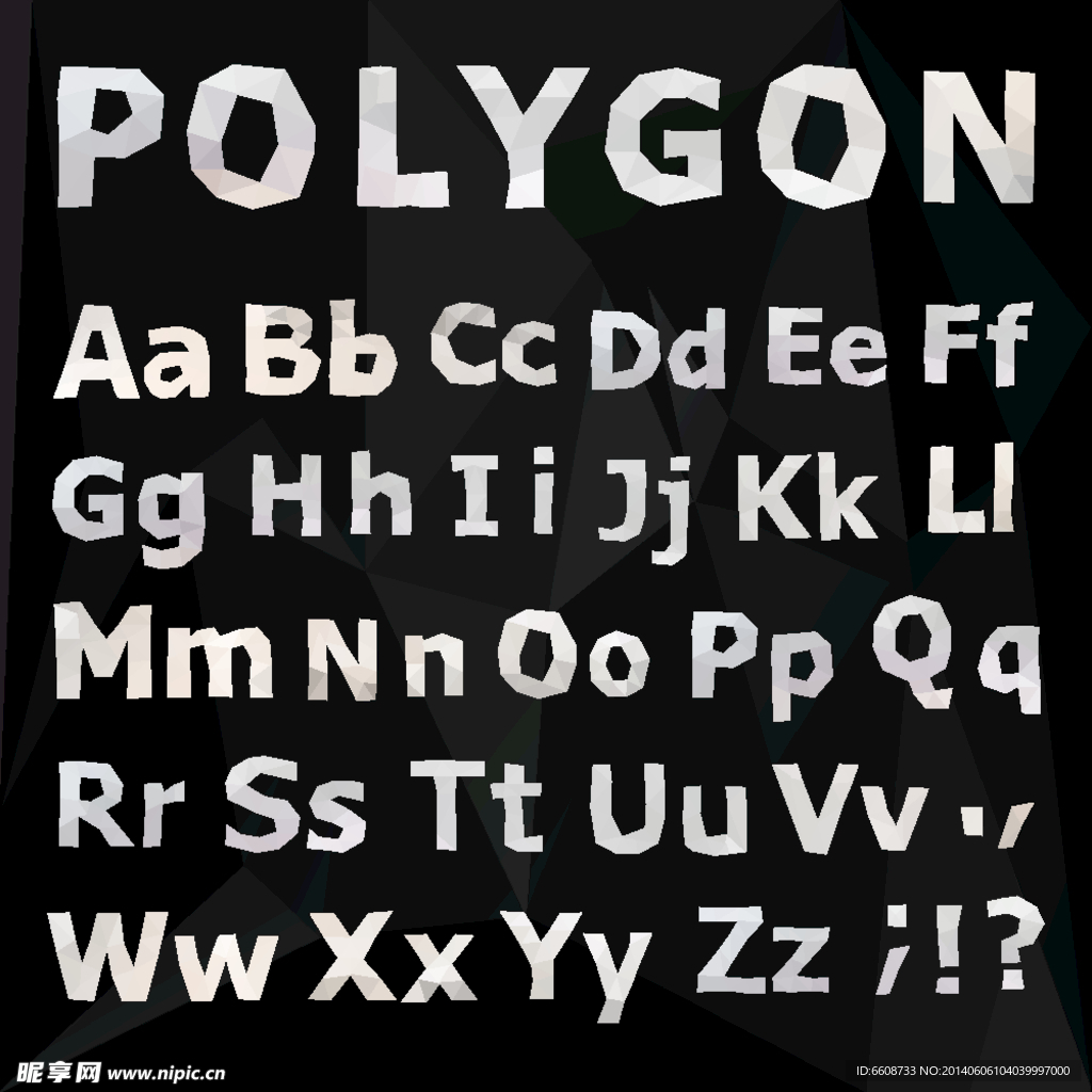 英文字母字体设计