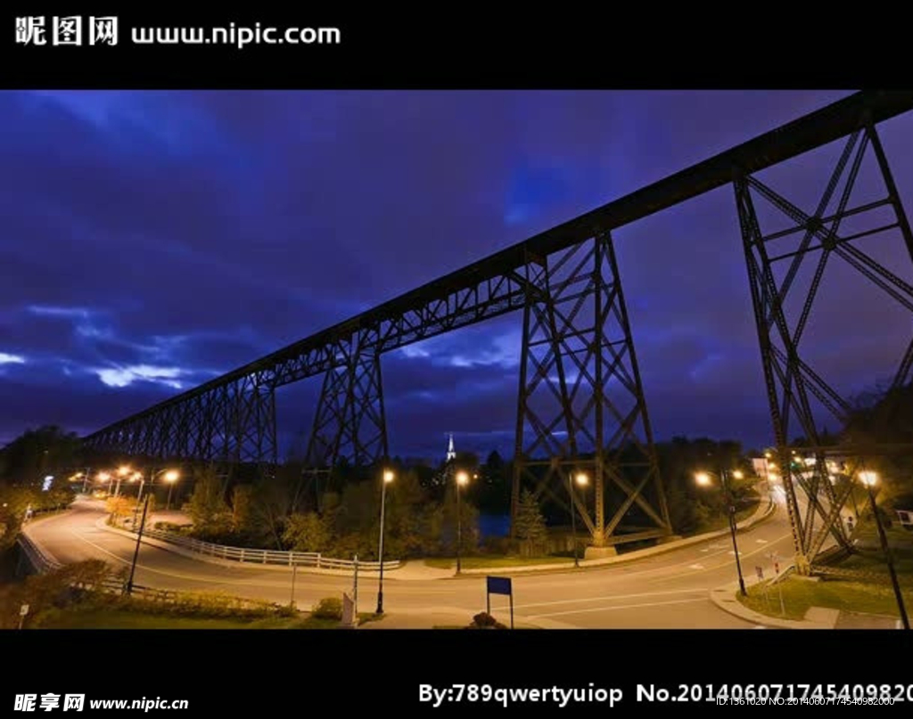 城市夜晚公路视频素材