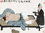 东床坦腹图